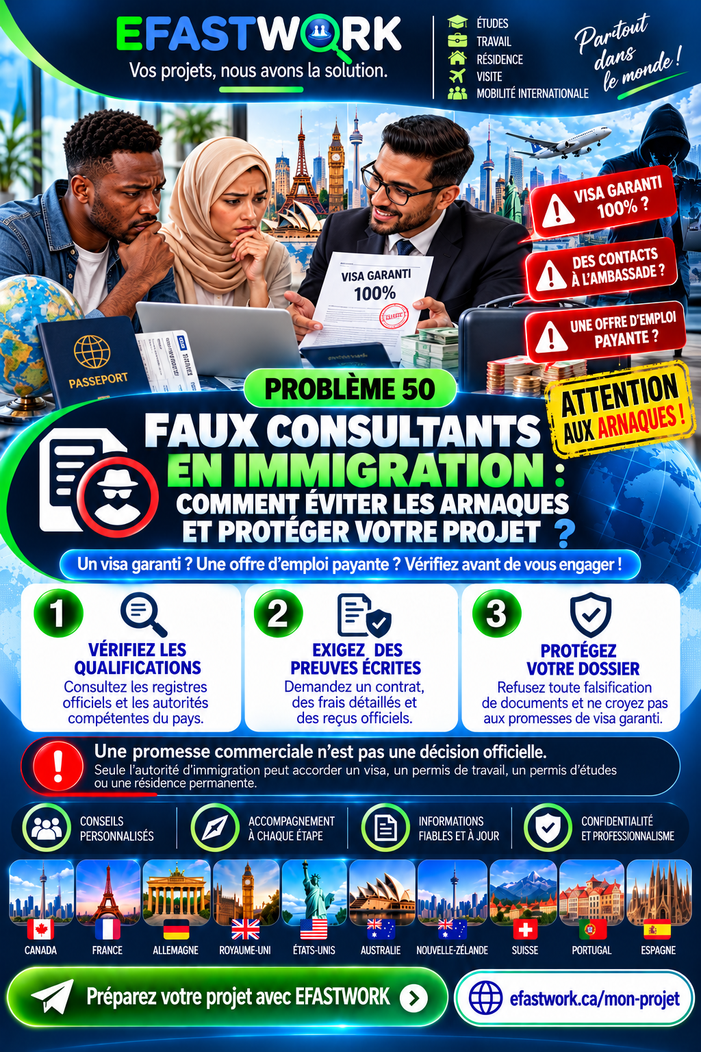 🚨 Faux consultants en immigration : comment éviter les arnaques et protéger votre projet ?