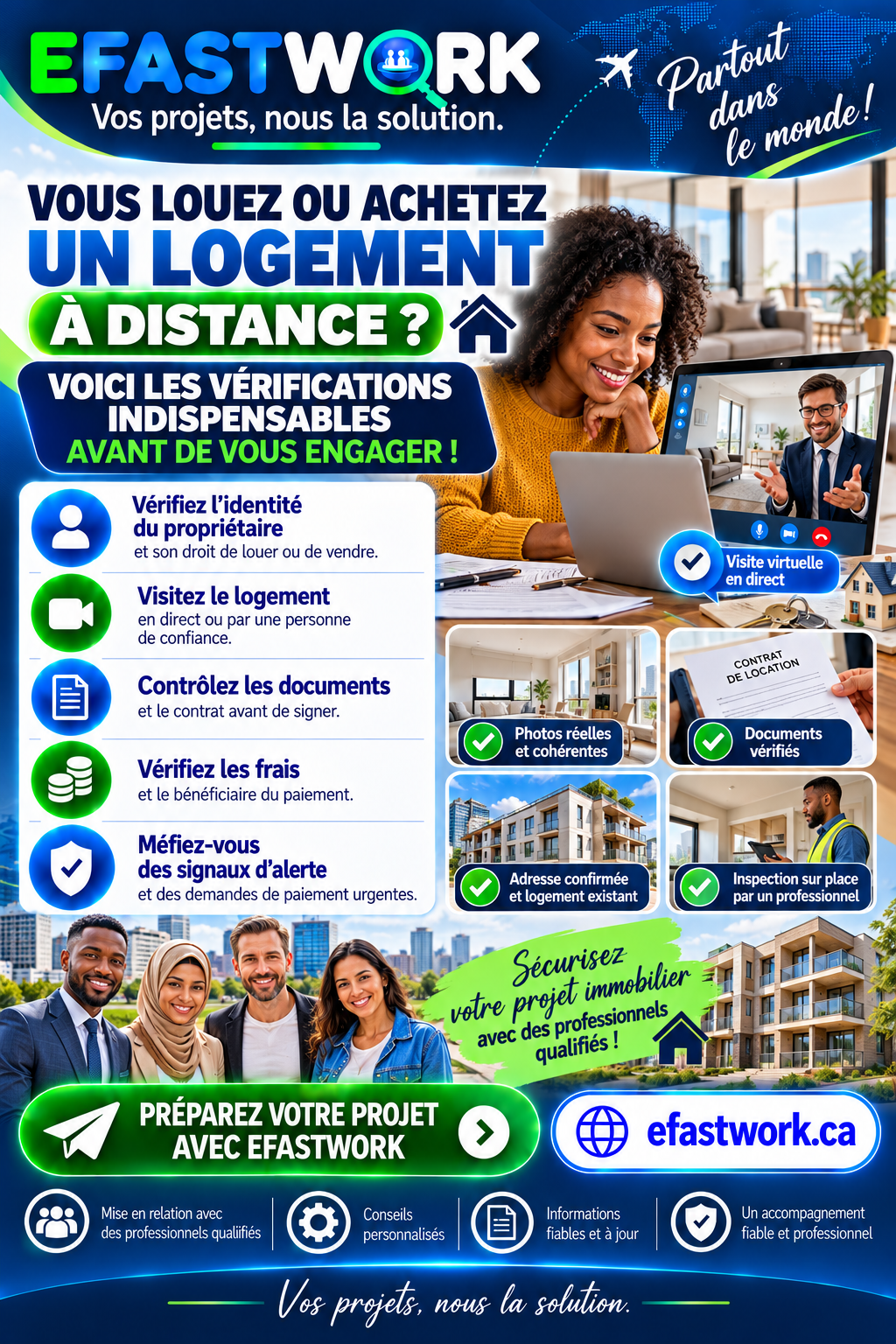 Vous louez ou achetez un logement à distance ? Voici les vérifications indispensables avant de vous engager !