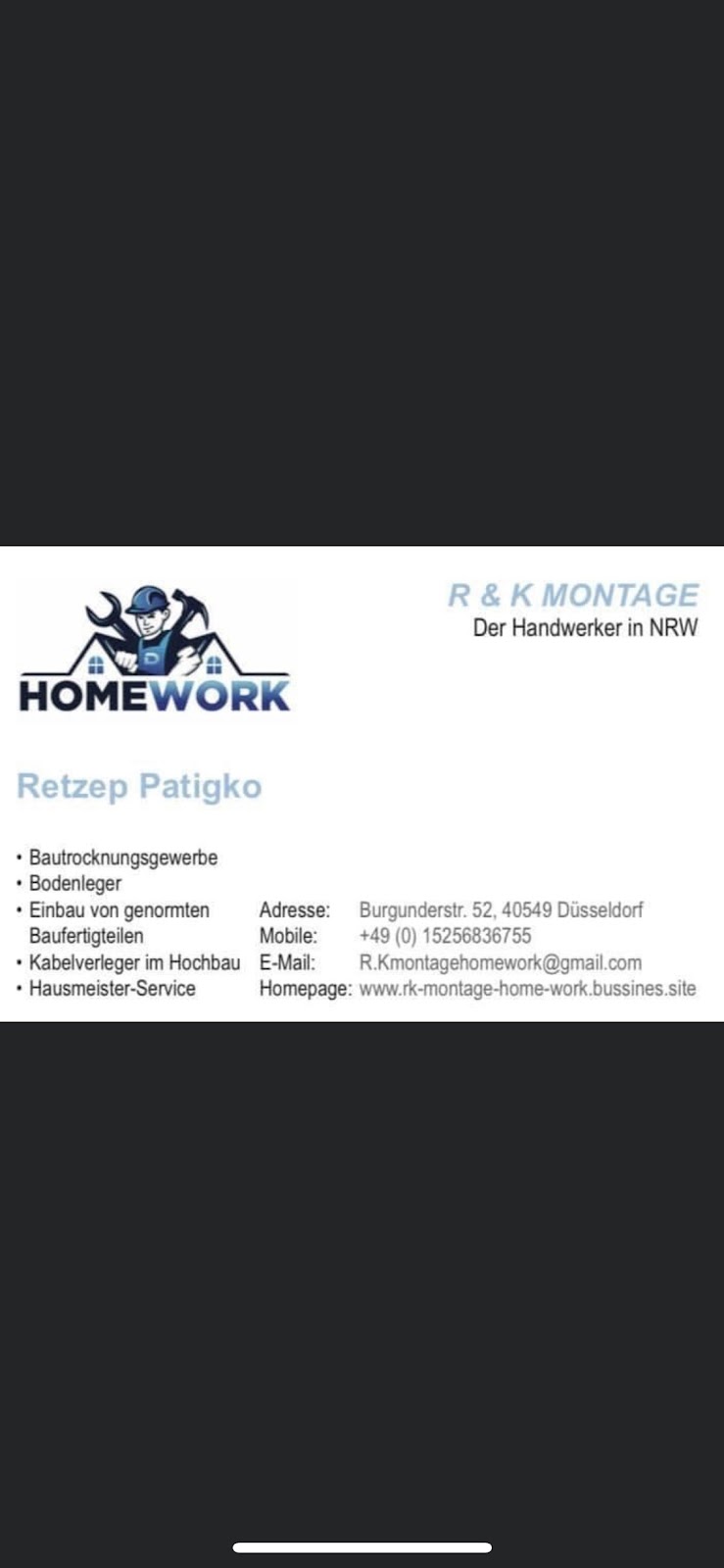 R&K Montage Home Work