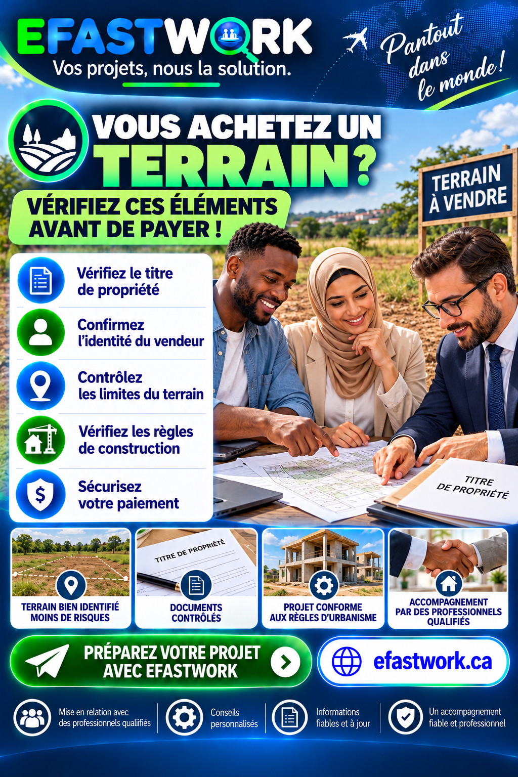 🏡 Vous achetez un terrain ? Vérifiez ces éléments avant de payer