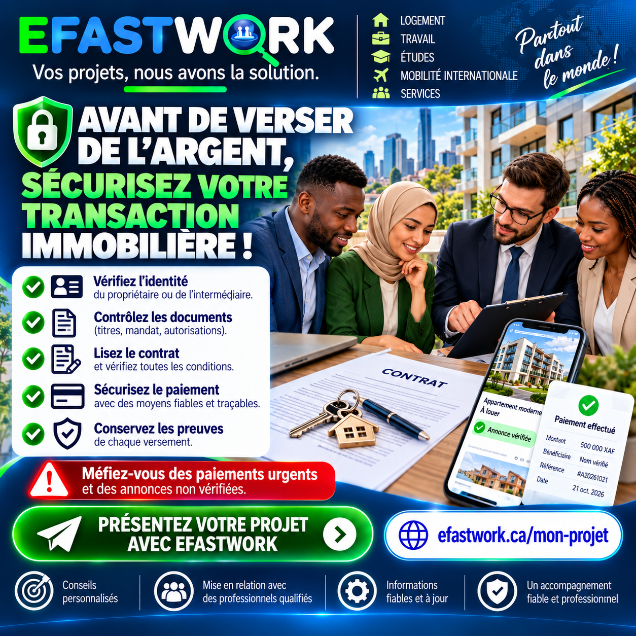 🔐 Vous cherchez un logement ? Voici comment éviter les arnaques avant de payer !